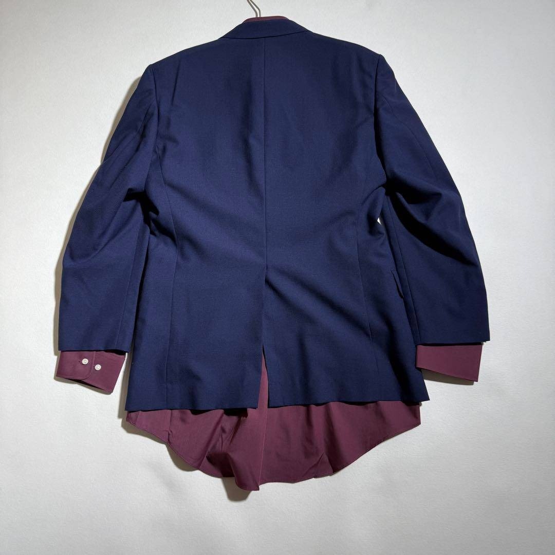 VINTAGE - セットアップ ネイビー スーツ パープル 紫 シャツ ネクタイ