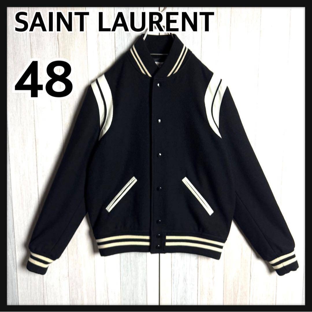 SAINT LAURENT - 3216【人気ブラック＆48サイズ】サンローラン レザー
