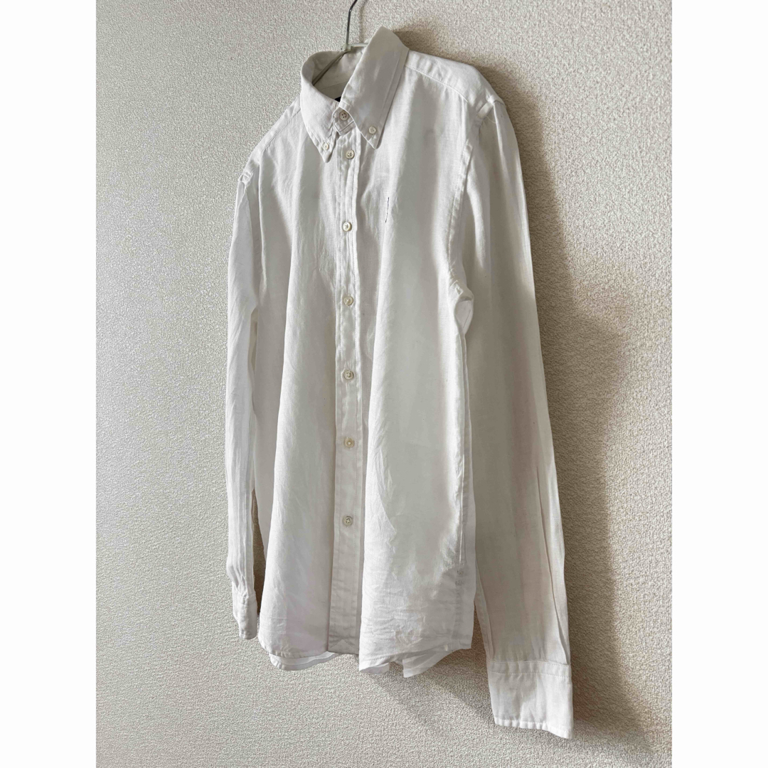 POLO RALPH LAUREN - ラルフローレン リネン 白 シャツ レディースXSの