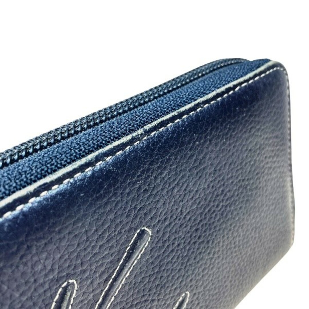 Kitamura - キタムラ K2 ネイビー レザー 長財布 レディース 送料無料