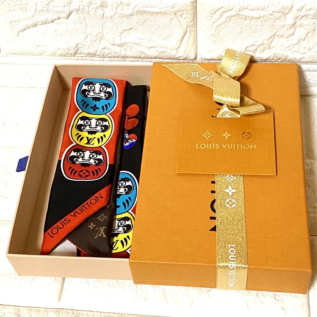 LOUIS VUITTON - ルイヴィトン スカーフリボン バンドー シルク 歌舞伎