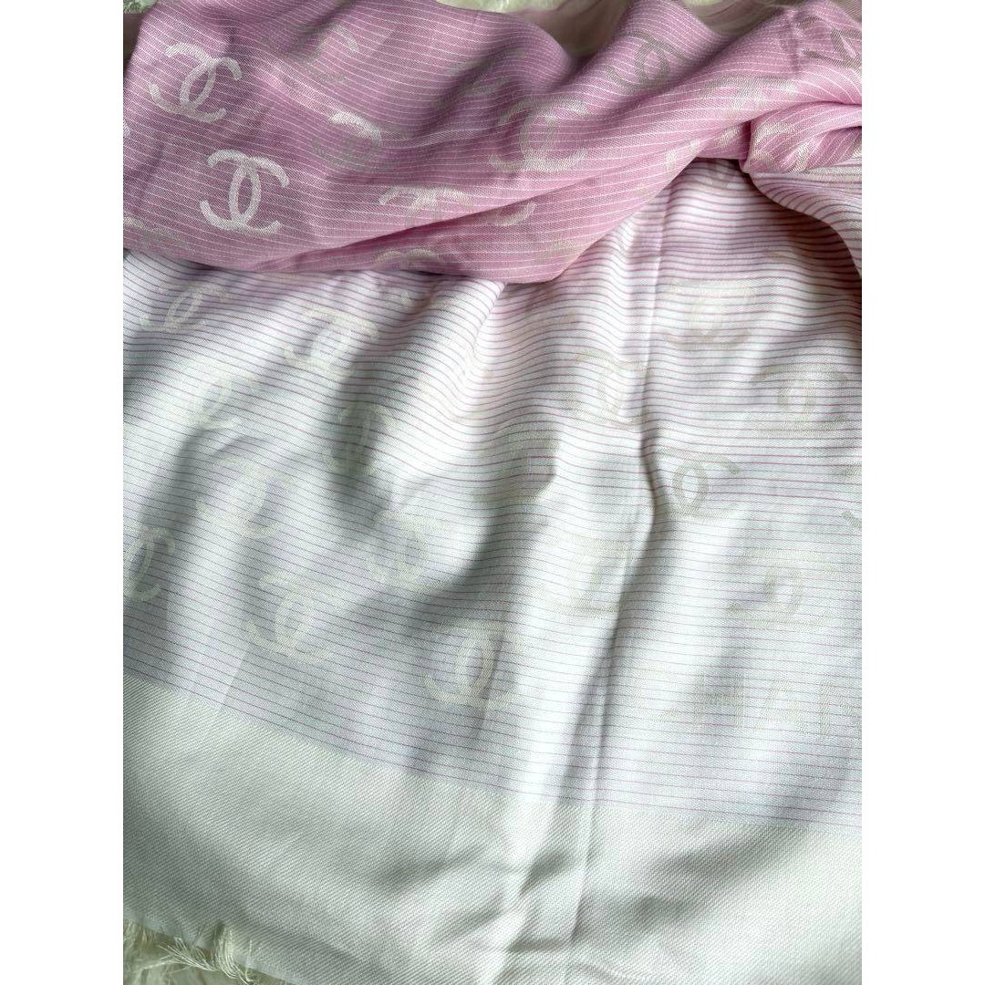 CHANEL - chanel シャネル ストール グラデーション ピンク ココマーク