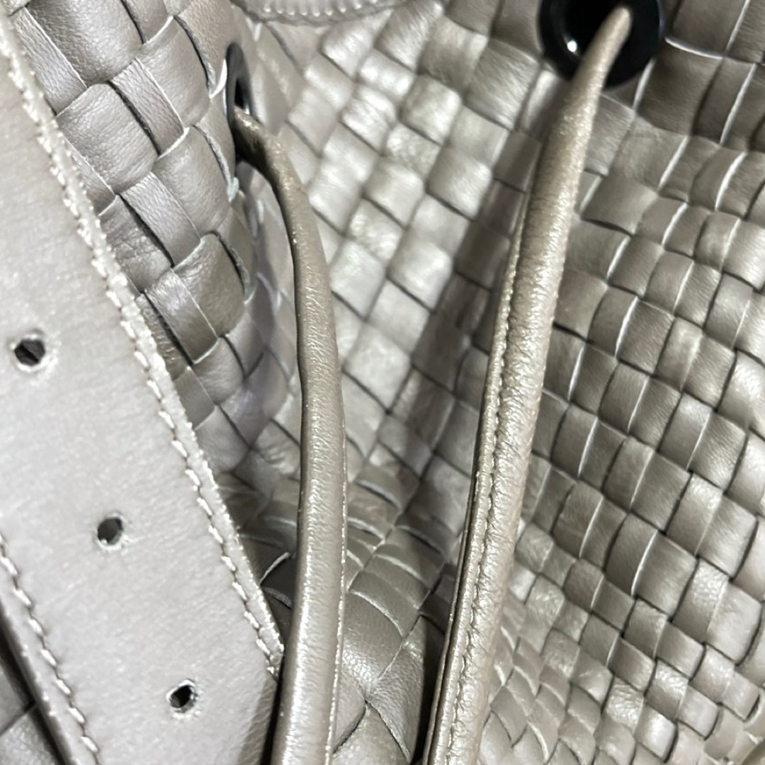 FALORNI - 【美品】FALORNI イントレチャート グレージュ ラムレザー