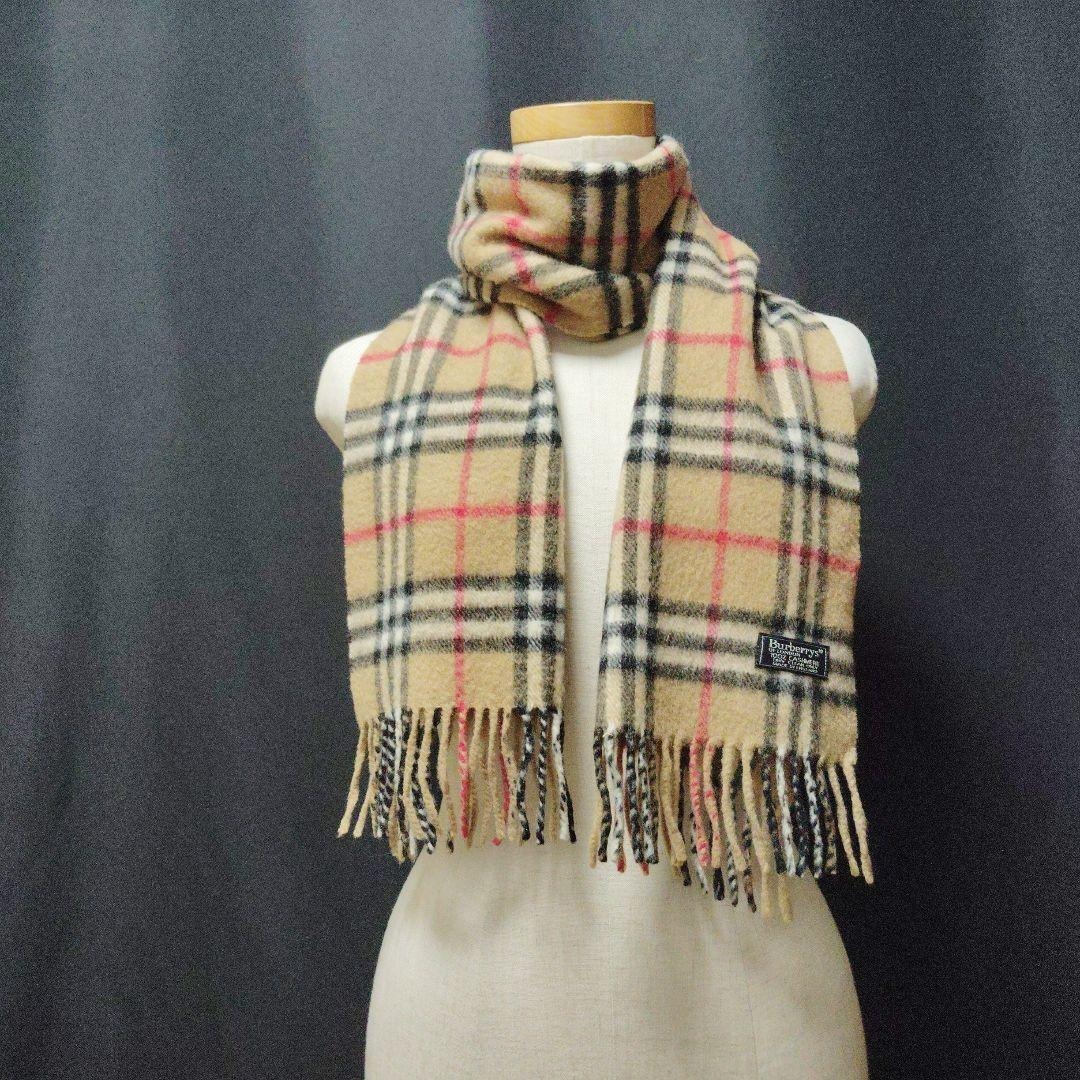 Burberry's バーバリー 英国製 カシミヤ100％マフラー Burberrys