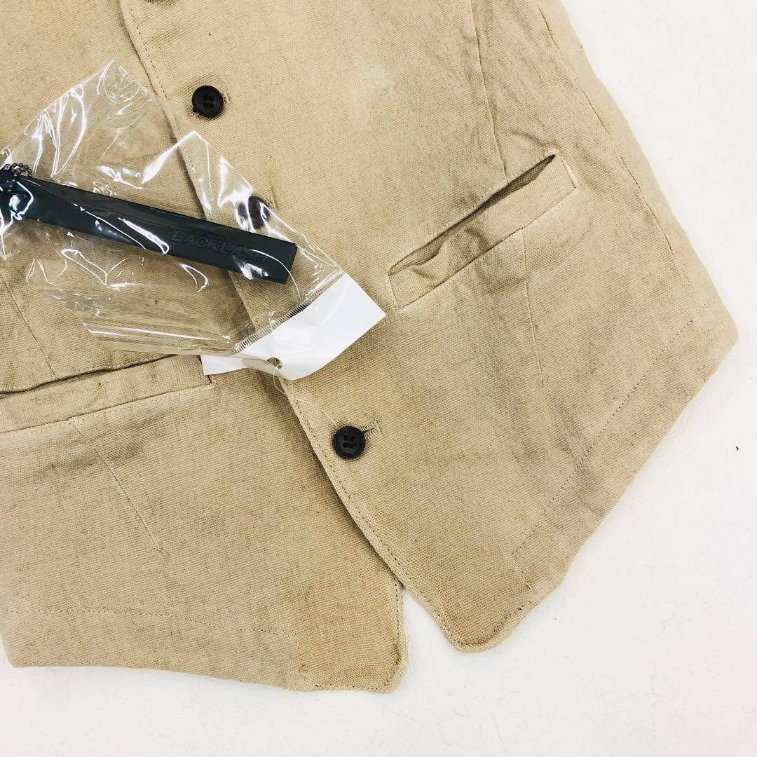 BACKLASH - 1439 BACKLASH バックラッシュ ベスト スカル 髑髏 牛革 麻