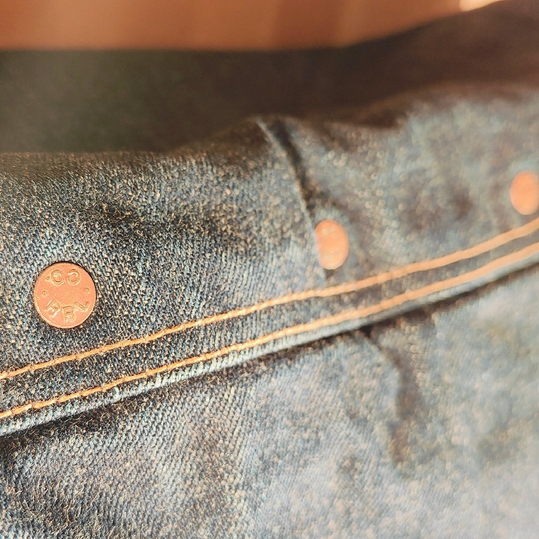 RRL - 【新品極上品】RRL Double RL 正規品 ヴィンテージ本革×デニム