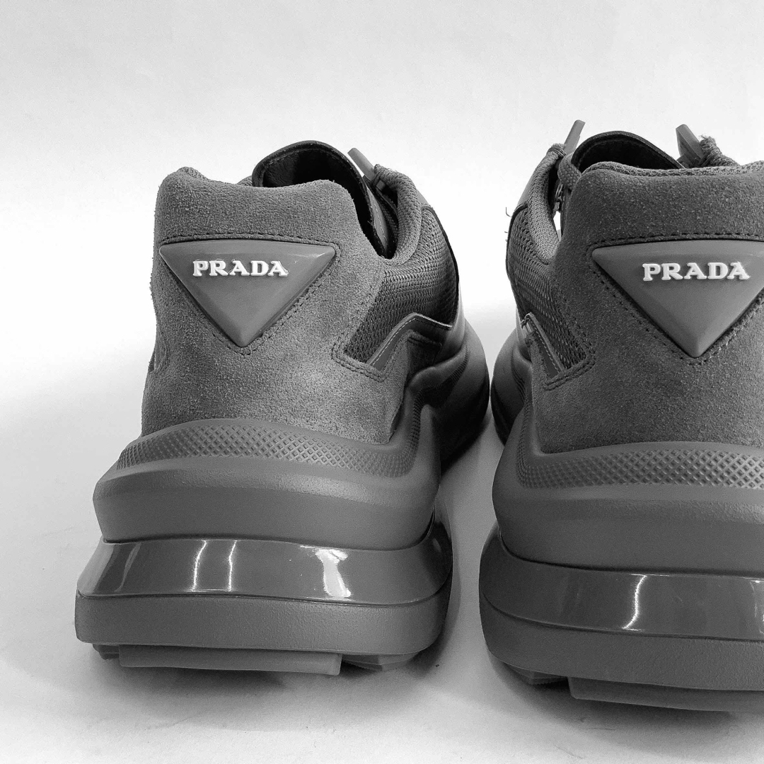PRADA - 新品 PRADA プラダ システム スニーカー グレー 靴 27cmの通販
