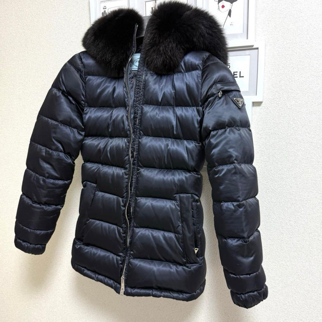 PRADA - PRADA プラダ ダウンジャケット ファーダウン ダウンコートの