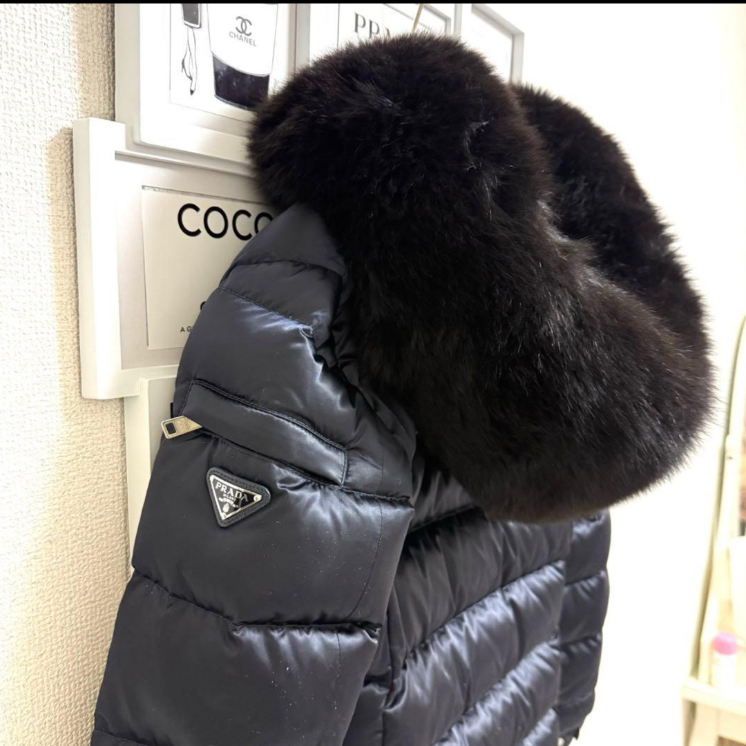 PRADA - PRADA プラダ ダウンジャケット ファーダウン ダウンコートの