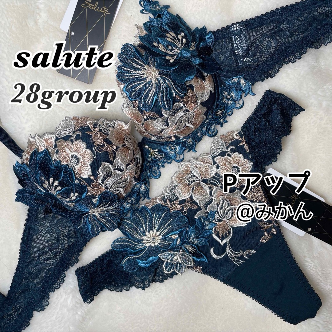 Wacoal - サルート28グループPアップブラソングセット【グレイッシュ