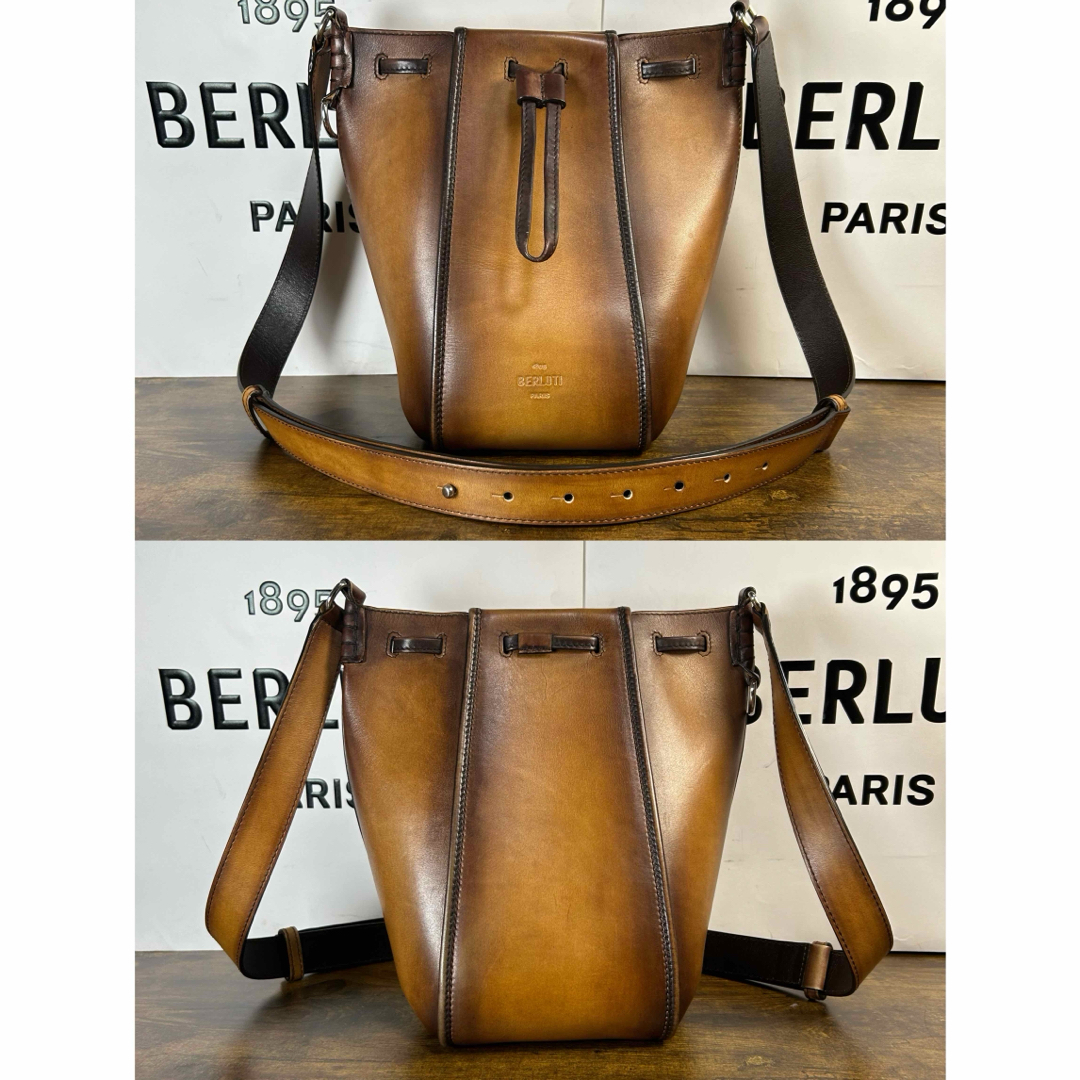 ほぼ新品 特注約50万円 限定 Berluti ナムソス メッセンジャーバッグ