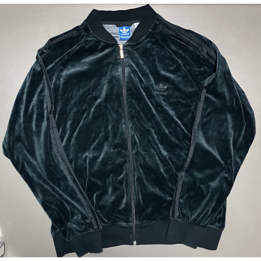adidas - 希少 adidas アディダス オールブラック ベロア ジャージ