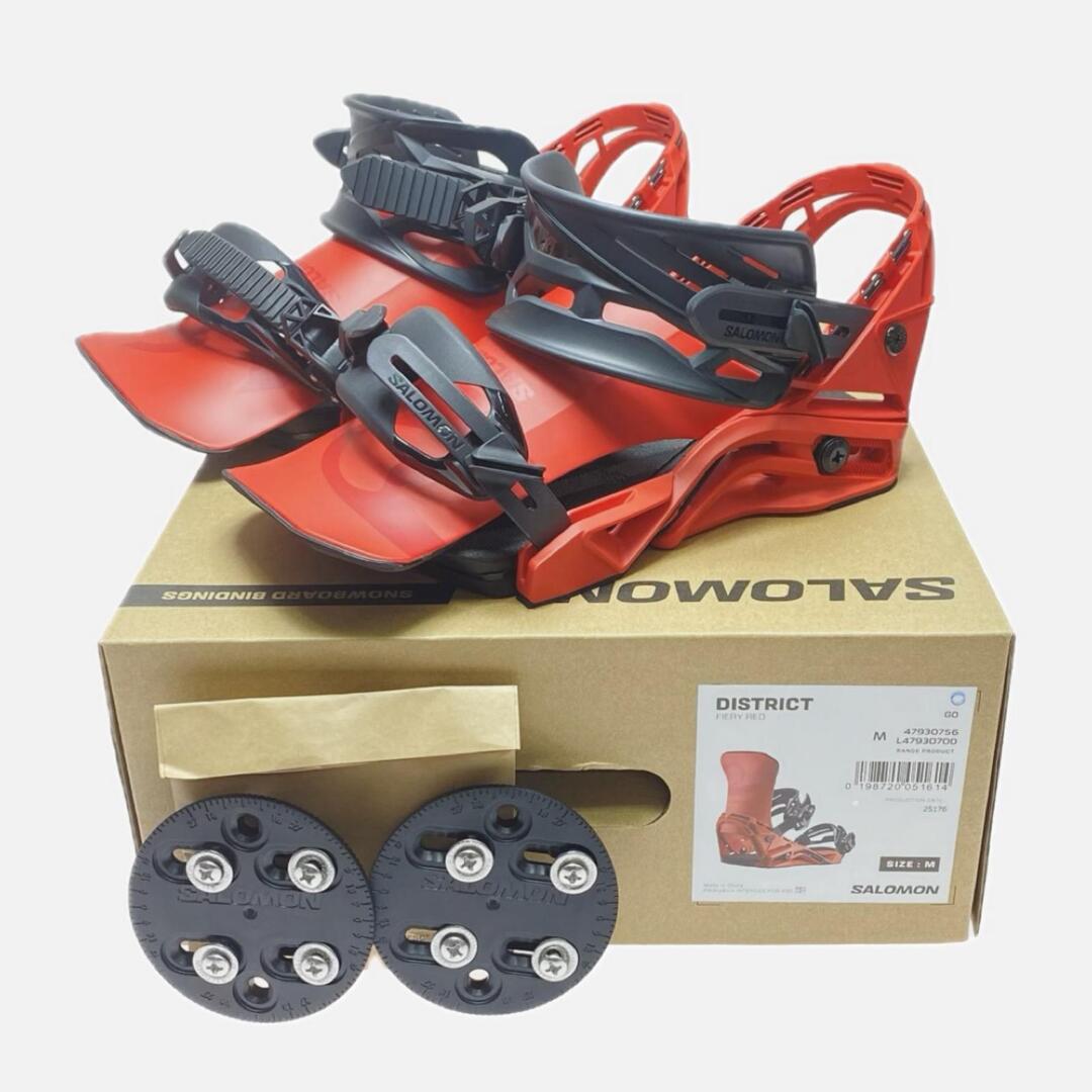 SALOMON - §§SALOMON サロモン ビンディング SIZE M レッド 開封品(S