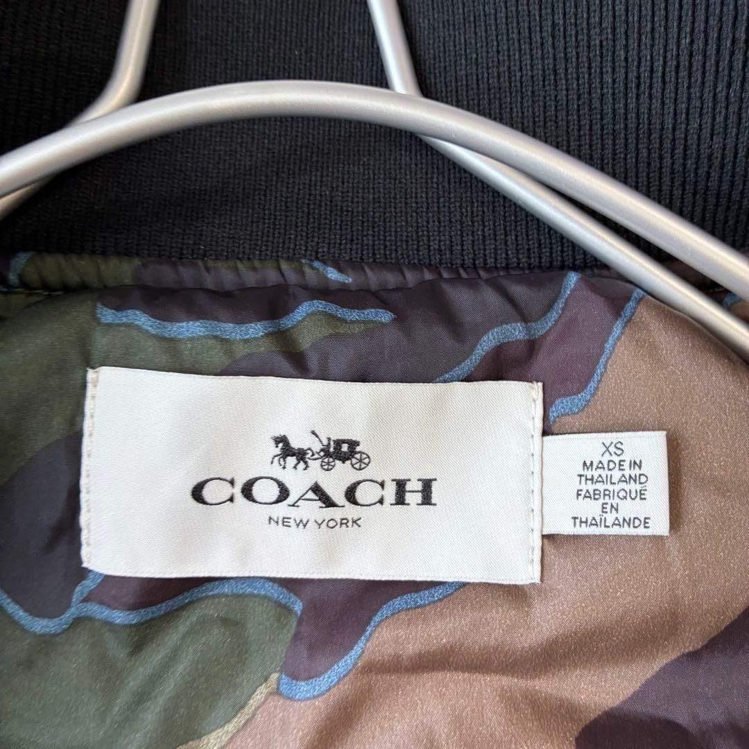 COACH - コーチ MA-1ジャケット ネイビー×カモフラージュ柄 メンズの