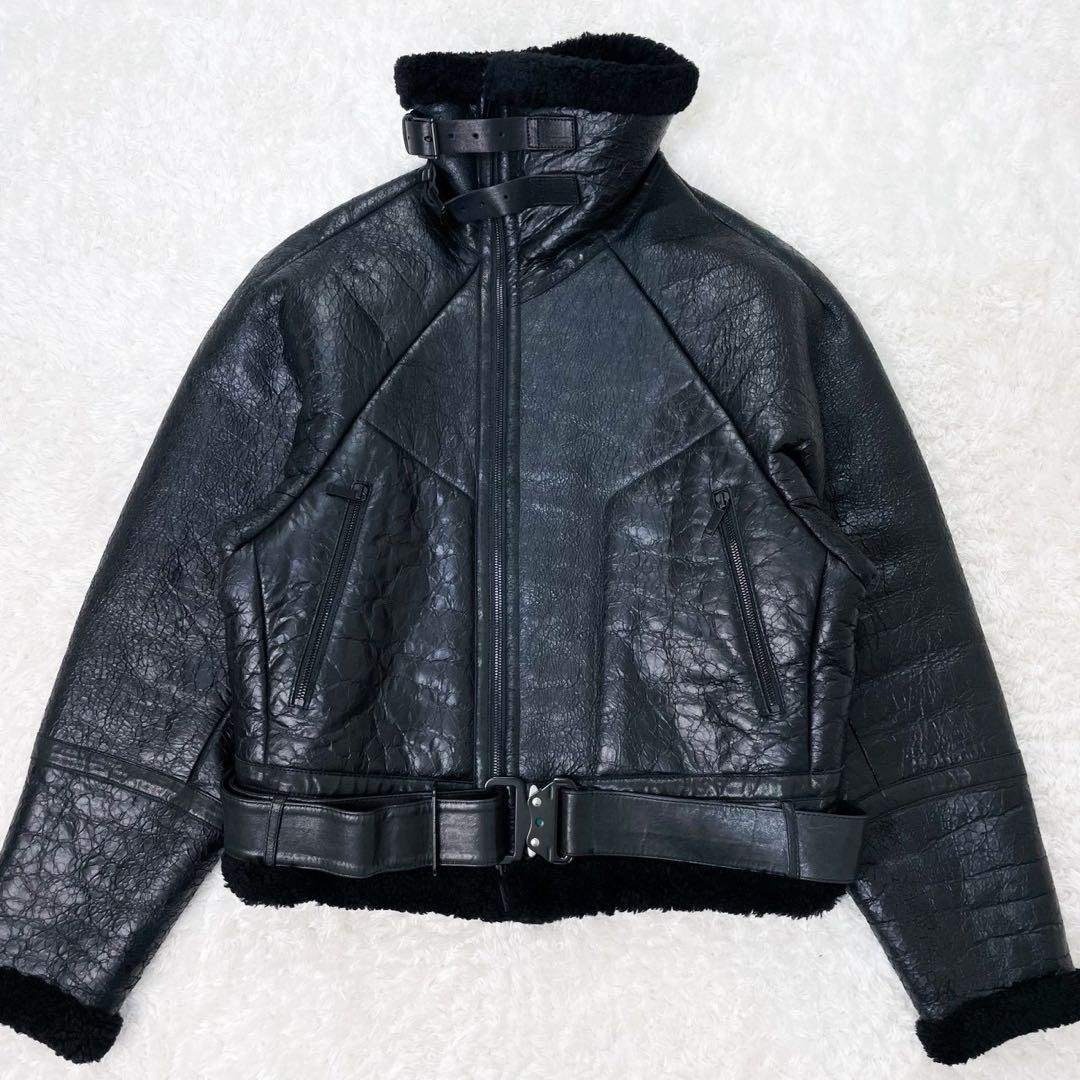 EMPORIO ARMANI - 未使用級 EMPORIO ARMANI B-3 ムートンレザー