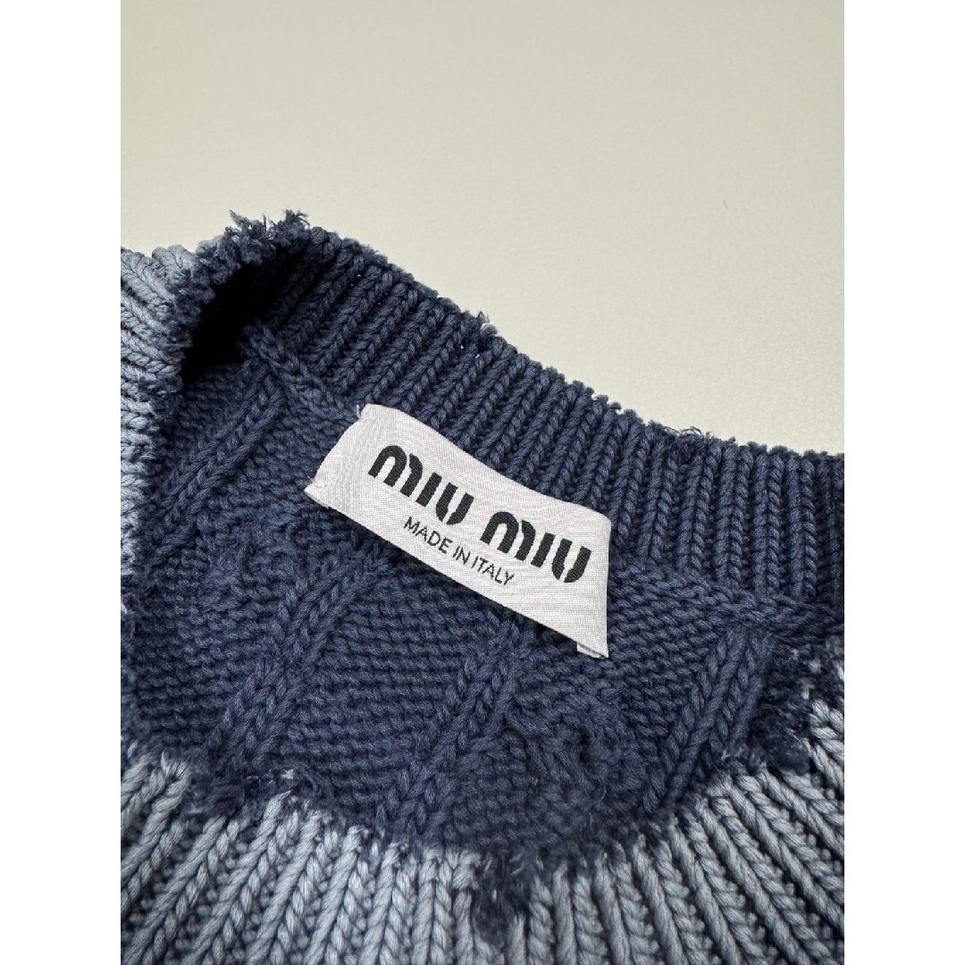 MIU MIU - miumiu ミュウミュウ クロップド ニット 38 g-dragon着用の