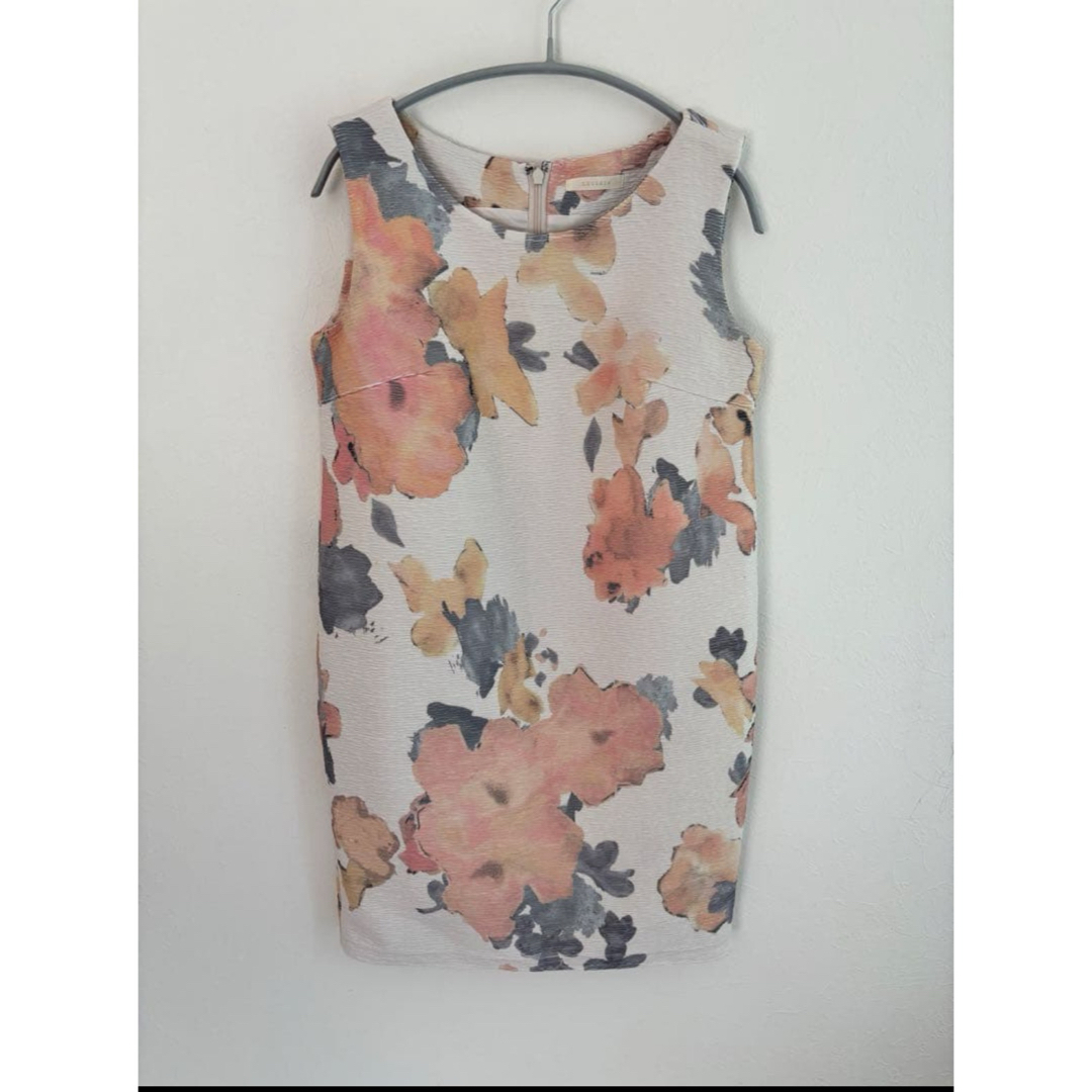 Lilidia - Lilidia フラワープリント ノースリーブワンピースの通販 by