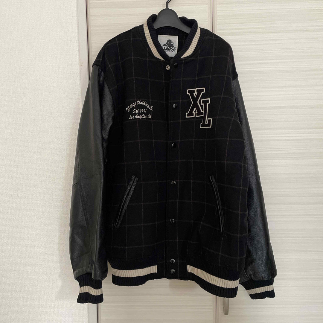 XLARGE - X-LARGE スタジャン 袖切替レザーの通販 by めこ's shop