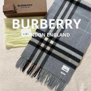 BURBERRY（マフラー/ショール ・ ブルー・ネイビー/青色系）のフリマ