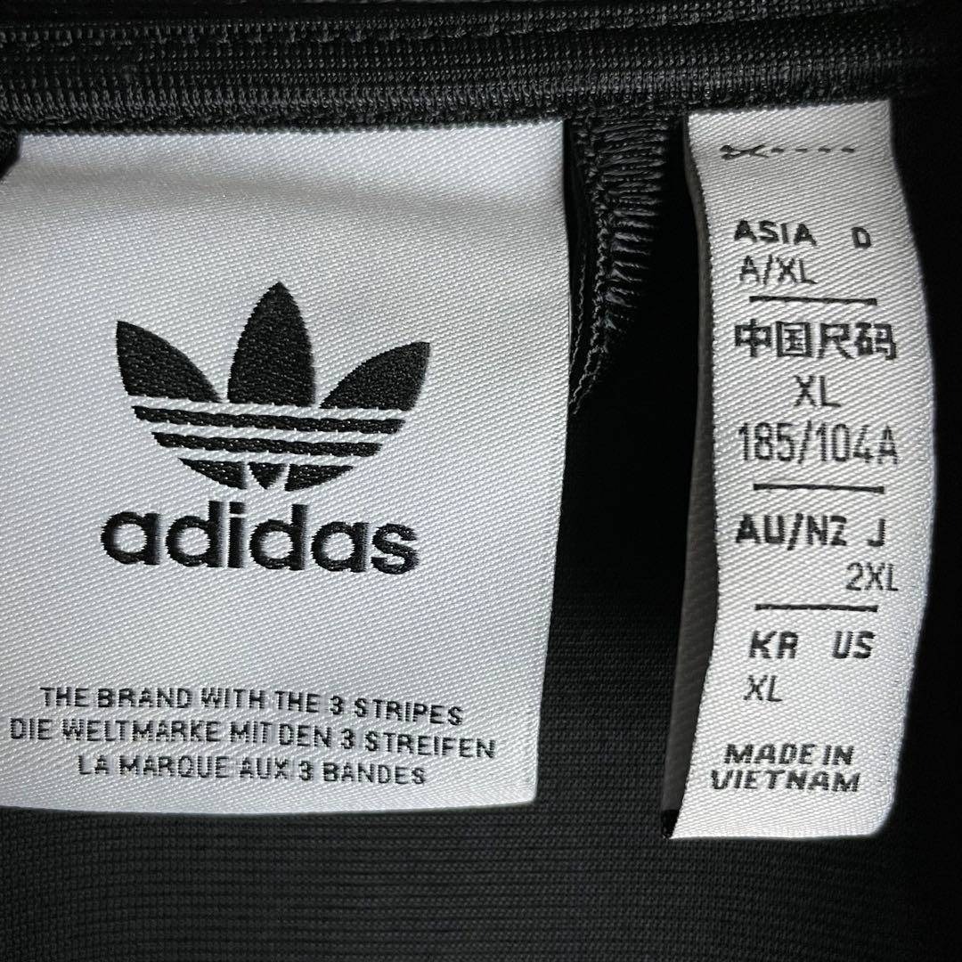 adidas - 【超希少2XL】アディダス☆刺繍ロゴ オールブラック トラック
