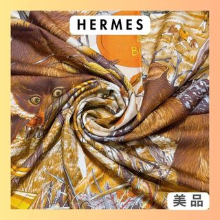 HERMES - エルメス カレ90 森の狩猟 CHASSE AU BOIS シルク スカーフの
