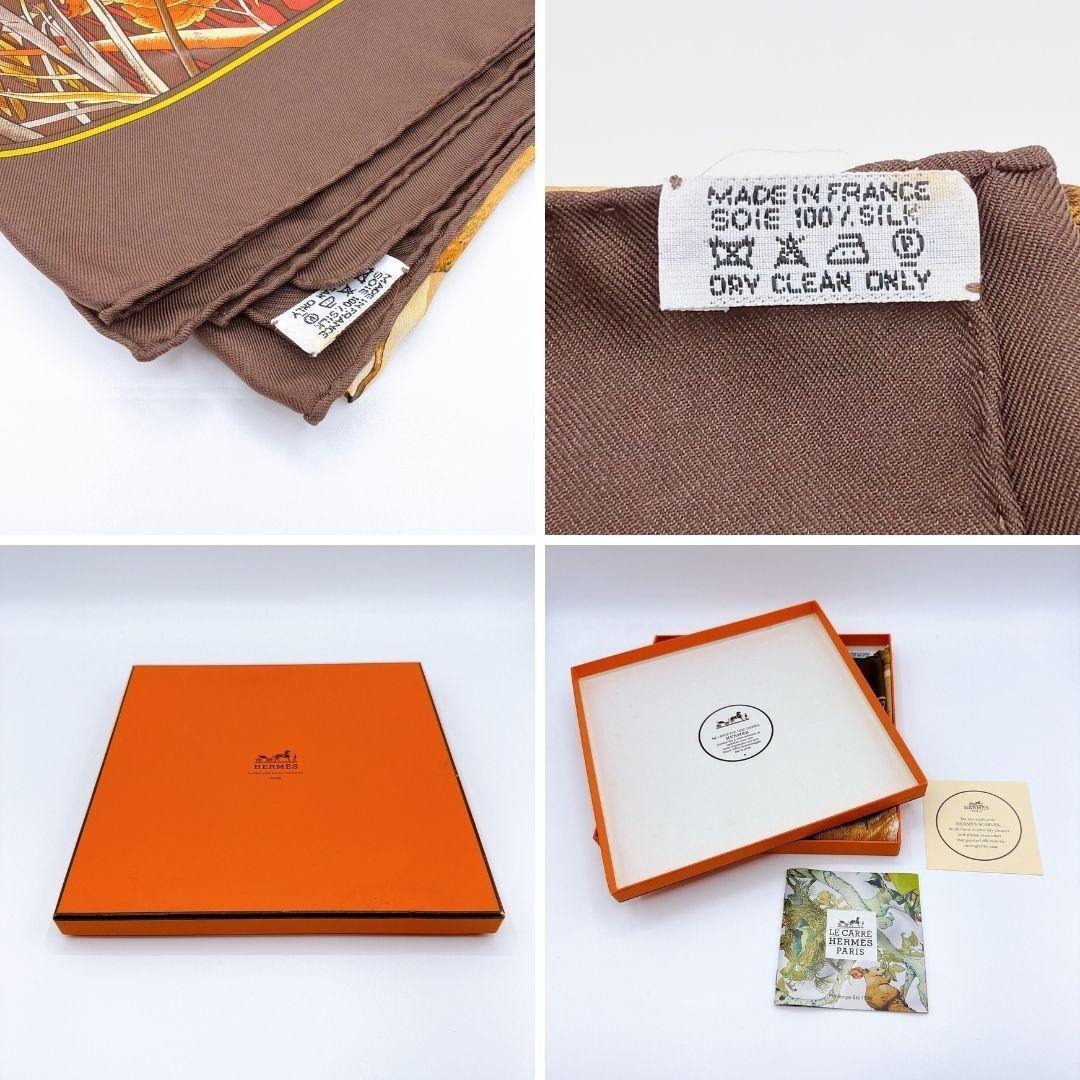 HERMES - エルメス カレ90 森の狩猟 CHASSE AU BOIS シルク スカーフの
