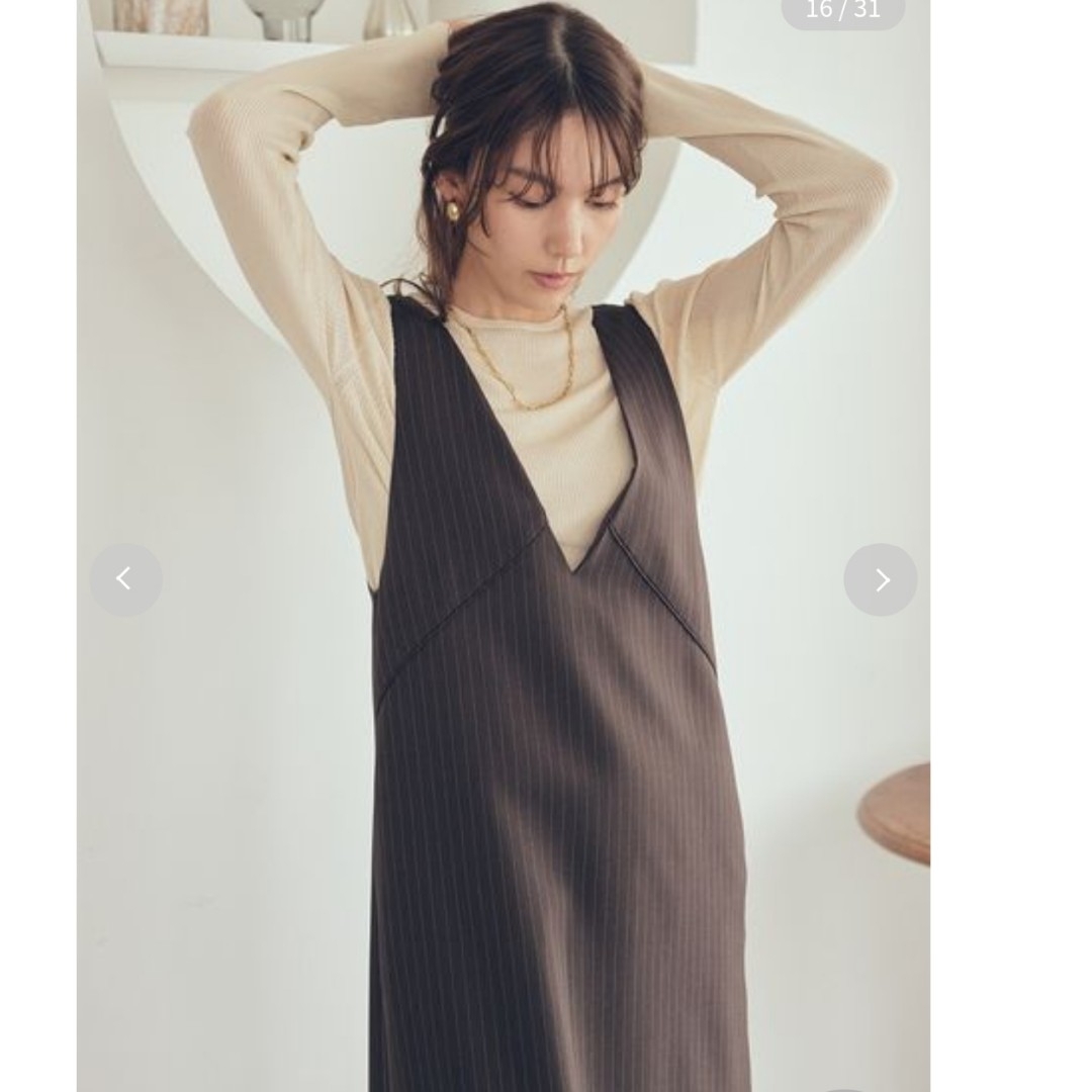 Mila Owen - 新品タグ付 クルーネックニット×Aラインキャミレイヤード