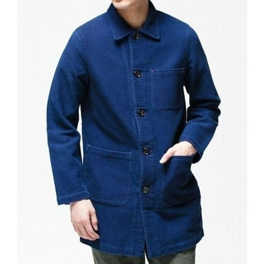 GAIJIN MADE - ☆ GAIJIN MADE 藍染 刺し子 ドビー ショップコート