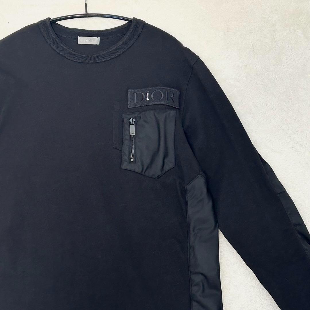 Dior - ディオール DIOR サカイ Sacai ドッキング 切替 長袖 ナイロン