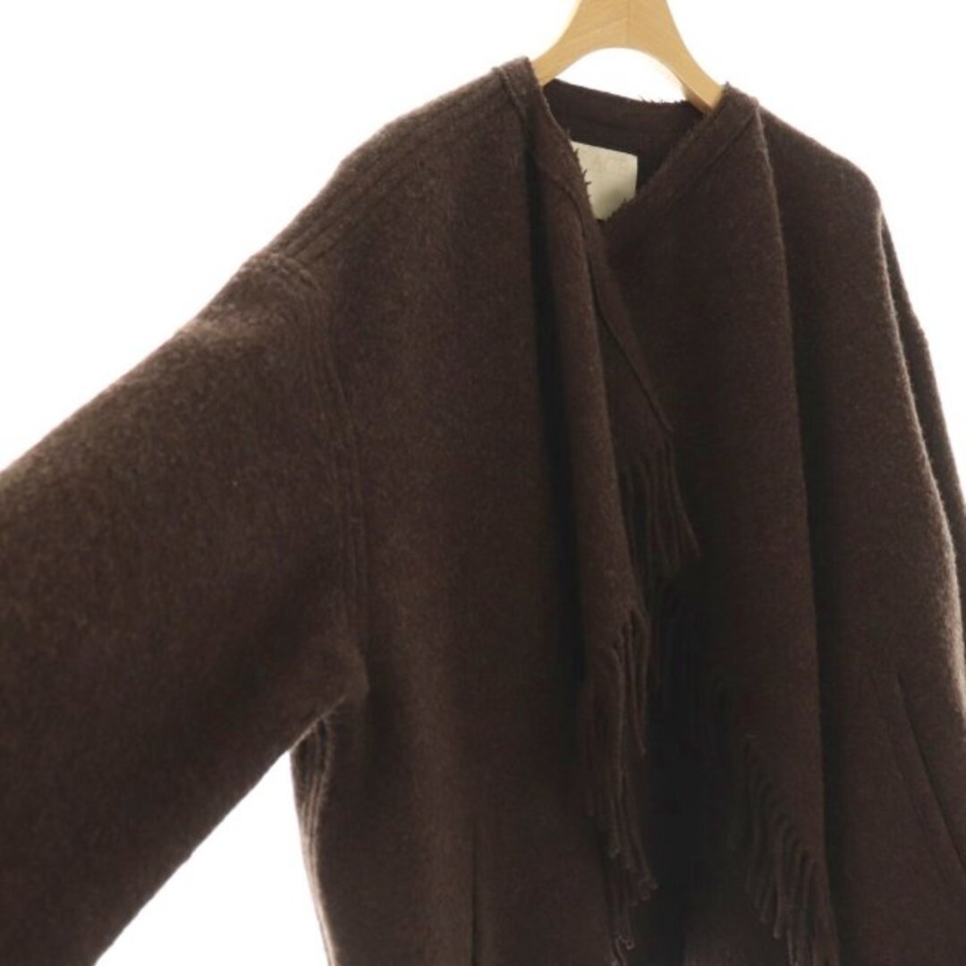 Plage - プラージュ 23AW MANTECO フリンジ ポンチョ アウター 38の