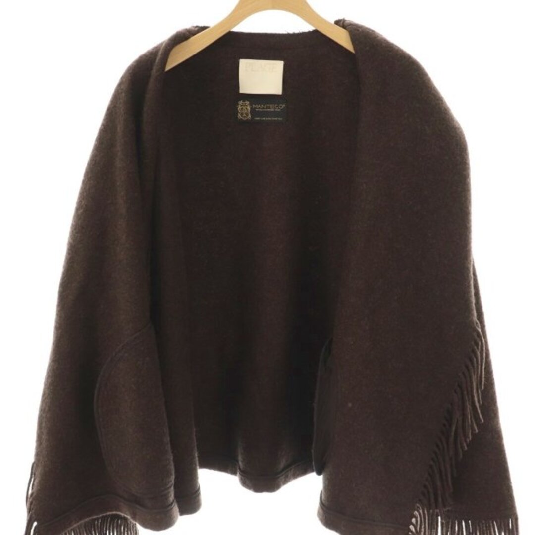 Plage - プラージュ 23AW MANTECO フリンジ ポンチョ アウター 38の