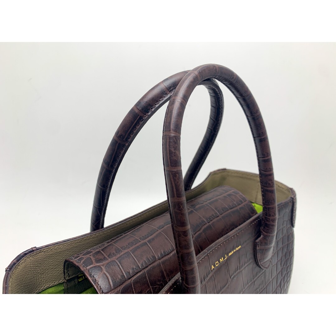 A.D.M.J. - A.D.M.J エーディーエムジェイ ダークブラウン系 茶 クロコ