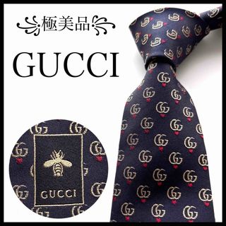 GUCCI - 【定番デザイン】グッチ☆ストライプ柄ネクタイ GG柄