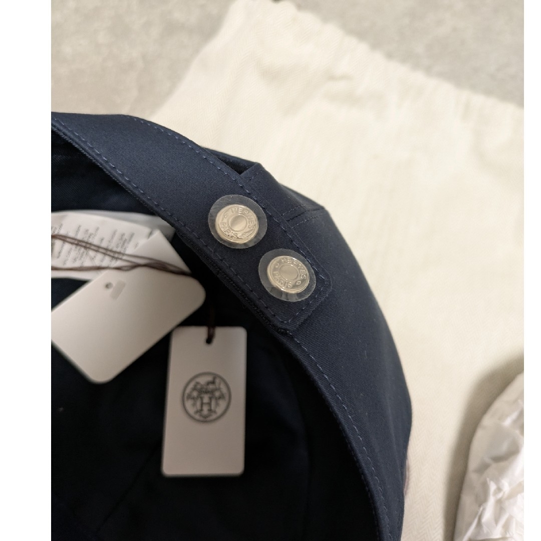 HERMES - HERMES キャスケット セレナ ノーティック キャップ ネイビー