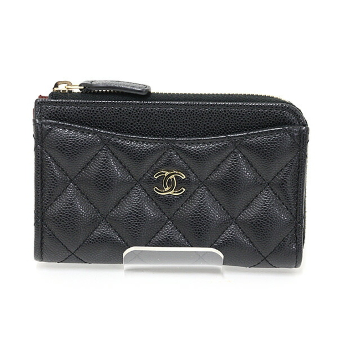 CHANEL - シャネル クラシック ジップ カードケース キャビアスキン