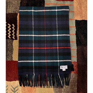 Johnstons - ジョンストンズ カシミヤ大判ストール黒×白チェックの通販