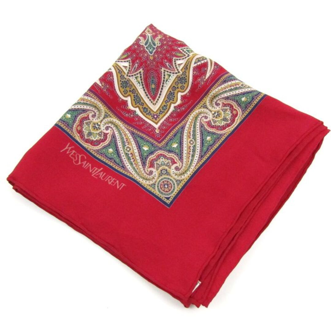 SAINT LAURENT - イヴサンローラン スカーフ ストール シルク 日本製