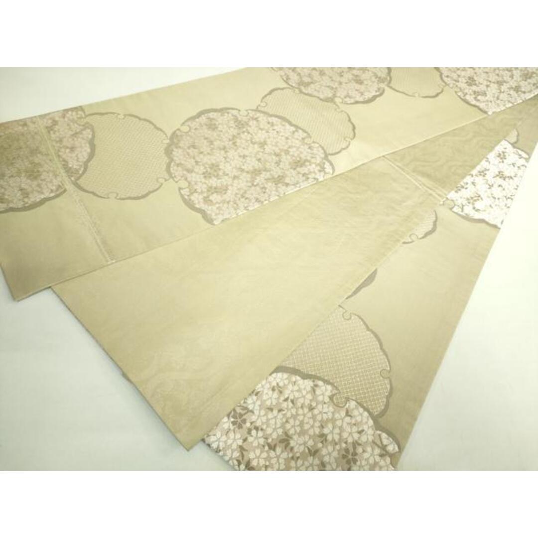 平和屋本店○極上 創業200年・7代目永治屋清左衛門 六通柄袋帯 唐織 雪