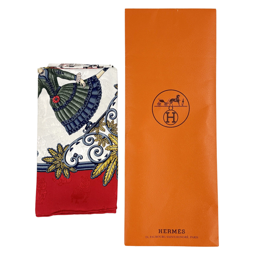 HERMES - エルメス HERMES スカーフ カレ90 Joies d'Hiver 冬の愉しみ