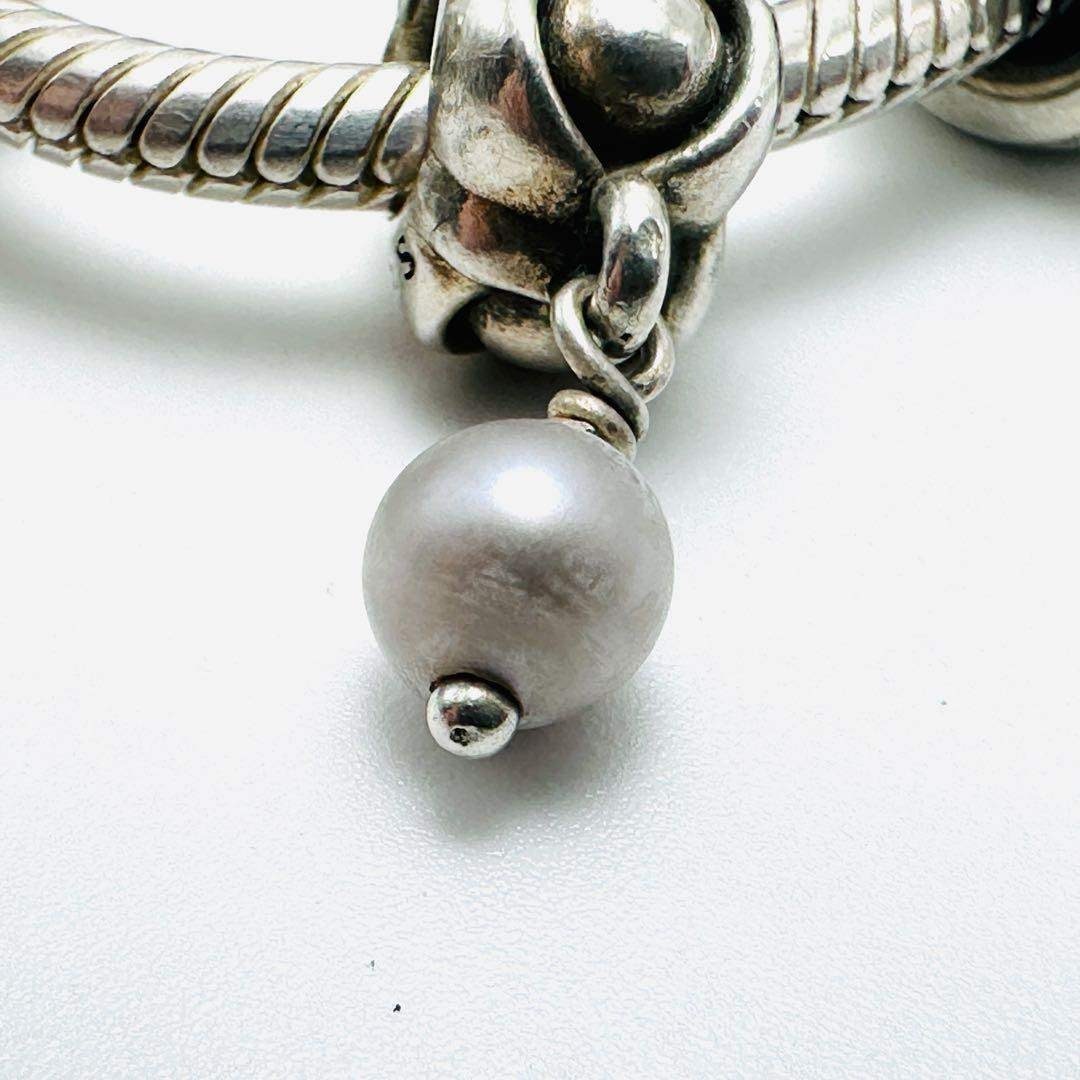 PANDORA シルバーブレスレット チャーム16個付き ティアラ クロス