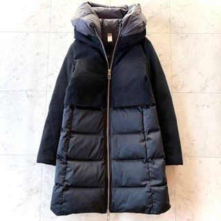 DUNO - 極美品✨ デュノ DUNO ウール切替 ロングダウンコート オフ