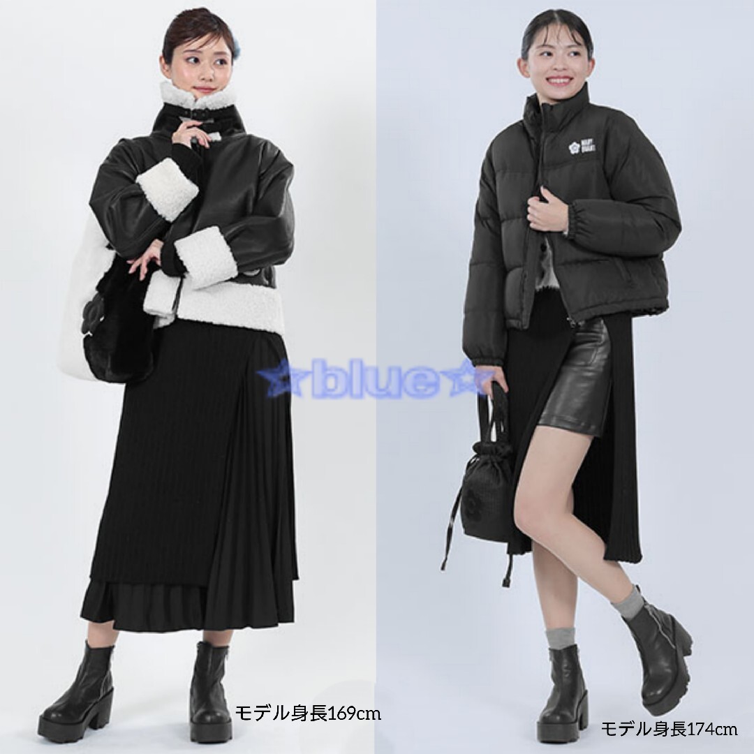 MARY QUANT - マリークワント ニット ワンピース スリット ブラック 黒