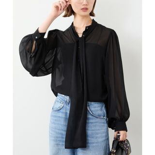 DEUXIEME CLASSE（シャツ/ブラウス(長袖/七分) ・ ブラック/黒色系）の