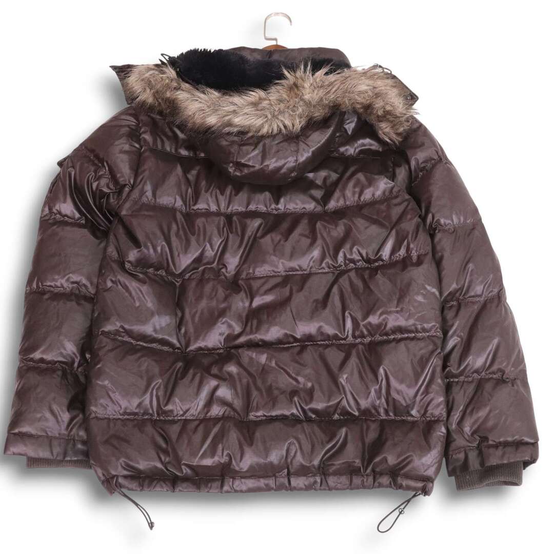 Y2K 00s☆ UNIQLO ユニクロ 秋冬 ファー 光沢☆ ダウンコレクション