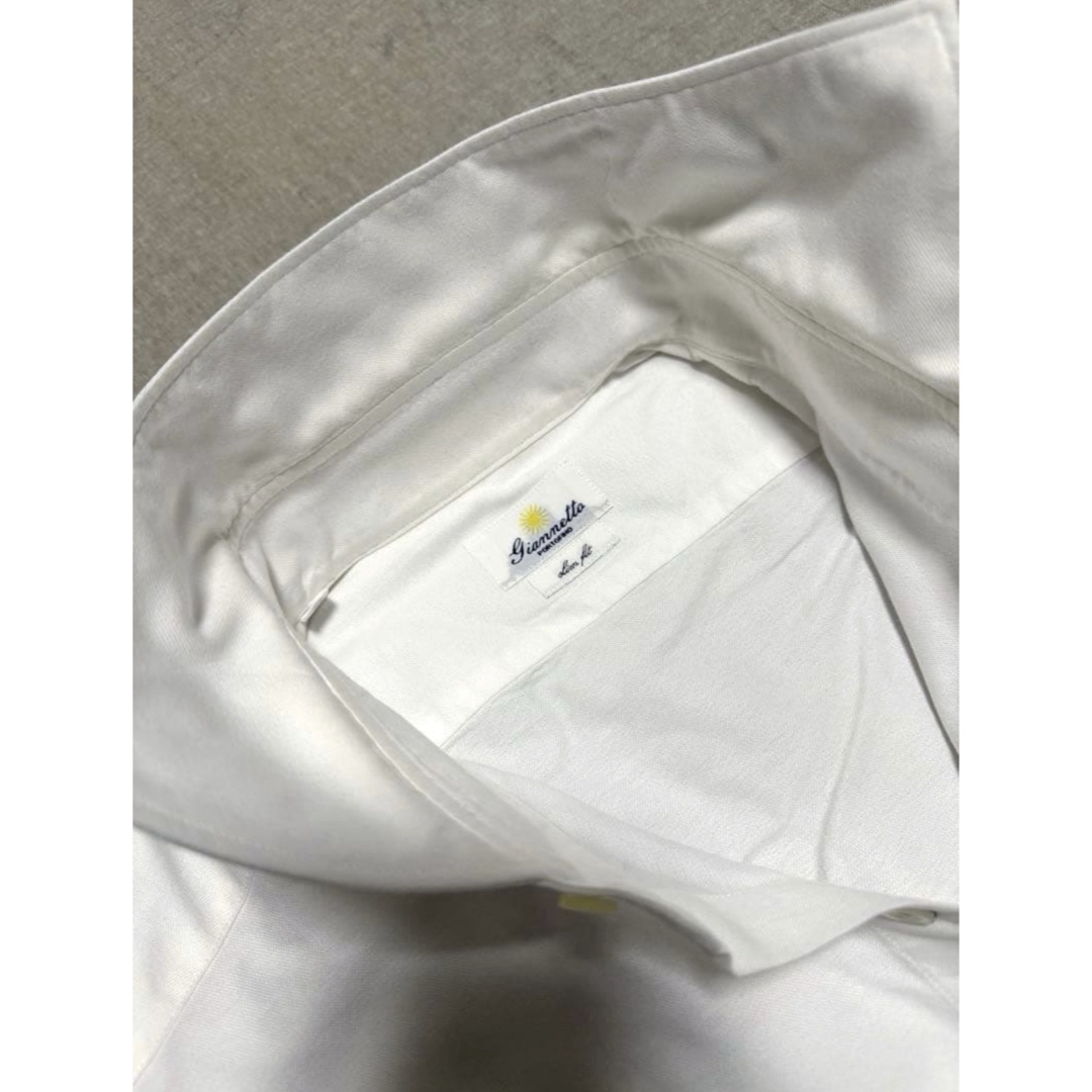 GIANNETTO／ジャンネット／OXカッタウェイシャツ／ホワイト／L