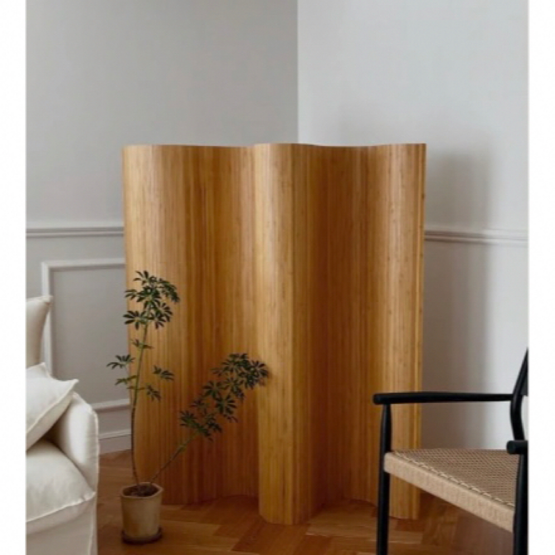 Artek風 ウッドカーブ パーテーションの通販 by MM's shop｜ラクマ