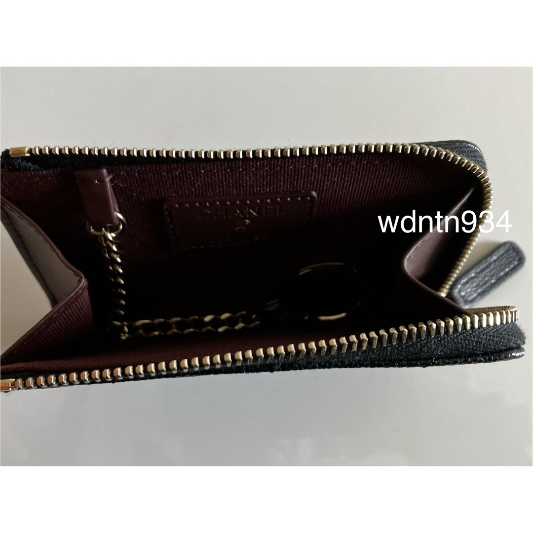 CHANEL - 新品/新作 シャネル キーリング付き ジップカードケース/キー