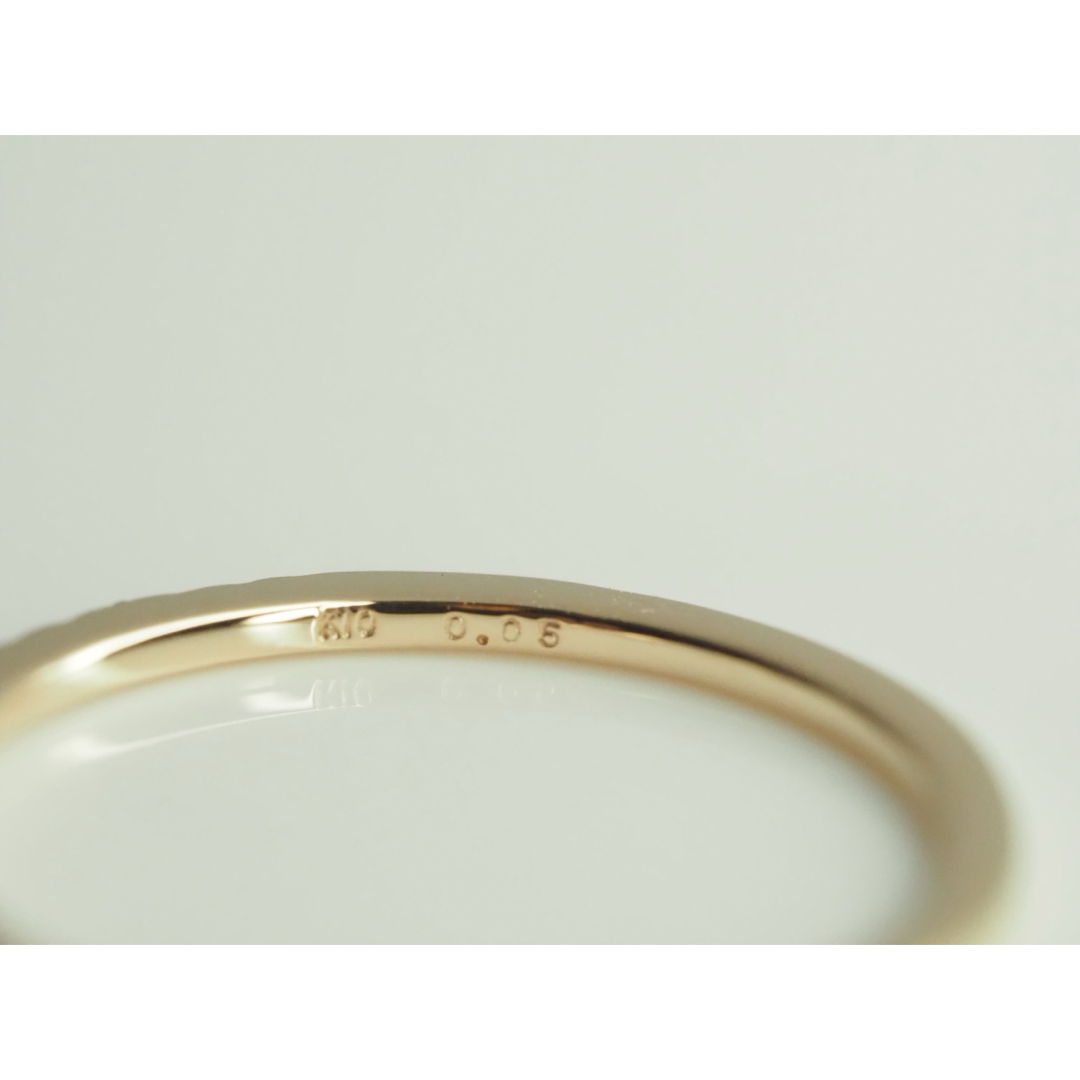 agete - agete☆アガット 可愛い♡K10YG 天然ダイヤモンドハーフ