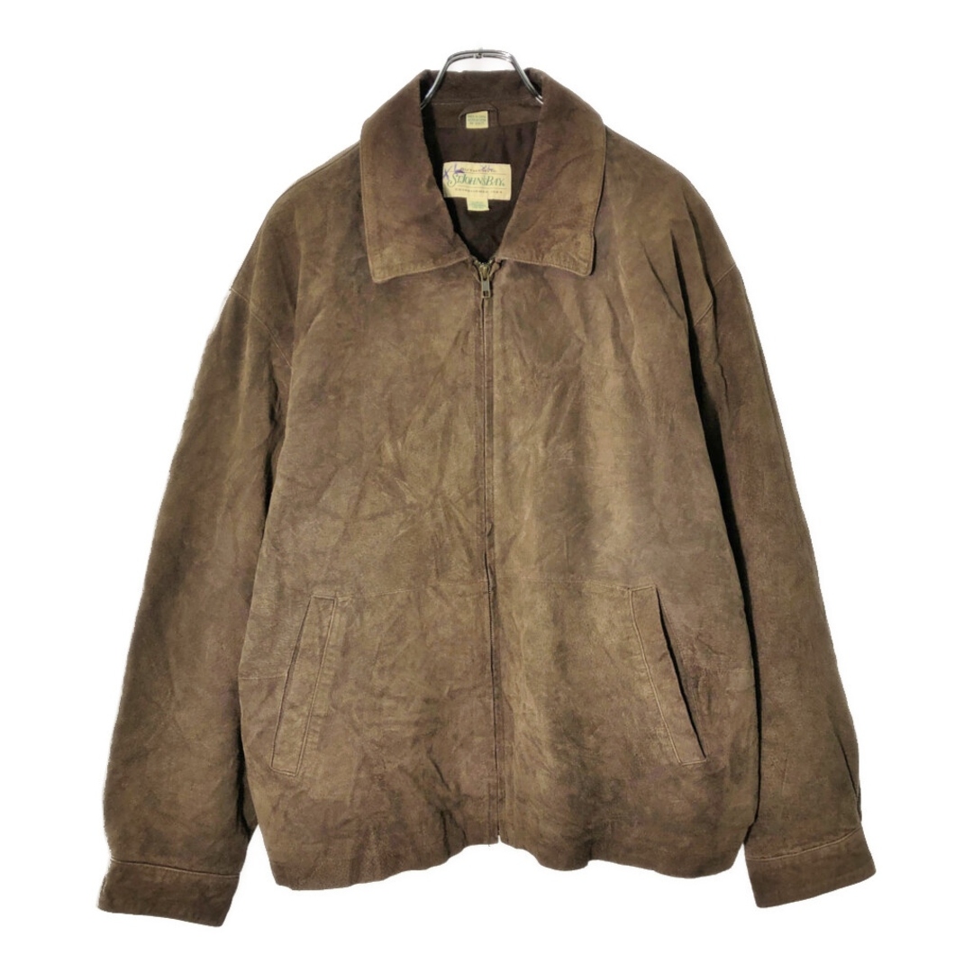 ST.JOHN'S BAY セントジョンズベイ スエードレザージャケット ブラウン