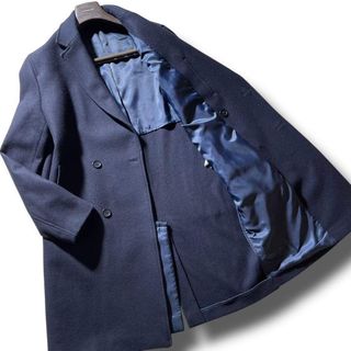 ZARA - 完売品 新品 ZARA ヘリンボーン柄 ダブルブレストコート メンズ